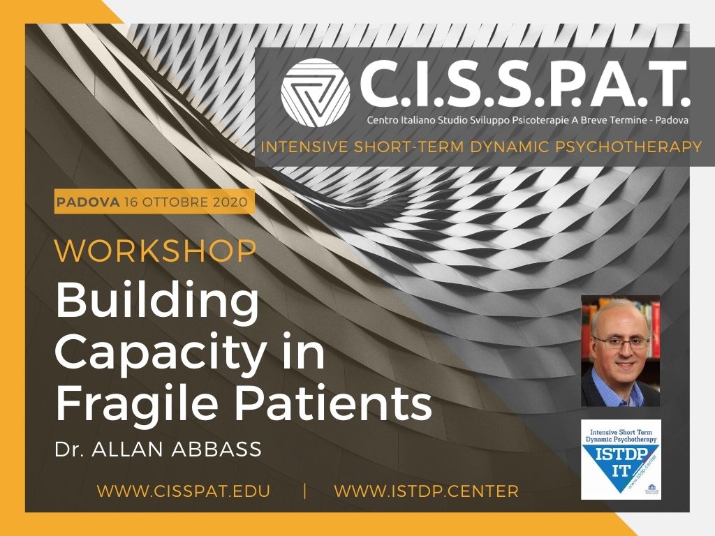 workshop on line _ psicoterapia Building Capacity in Fragile Patients ALLAN ABBAS CISSPAT