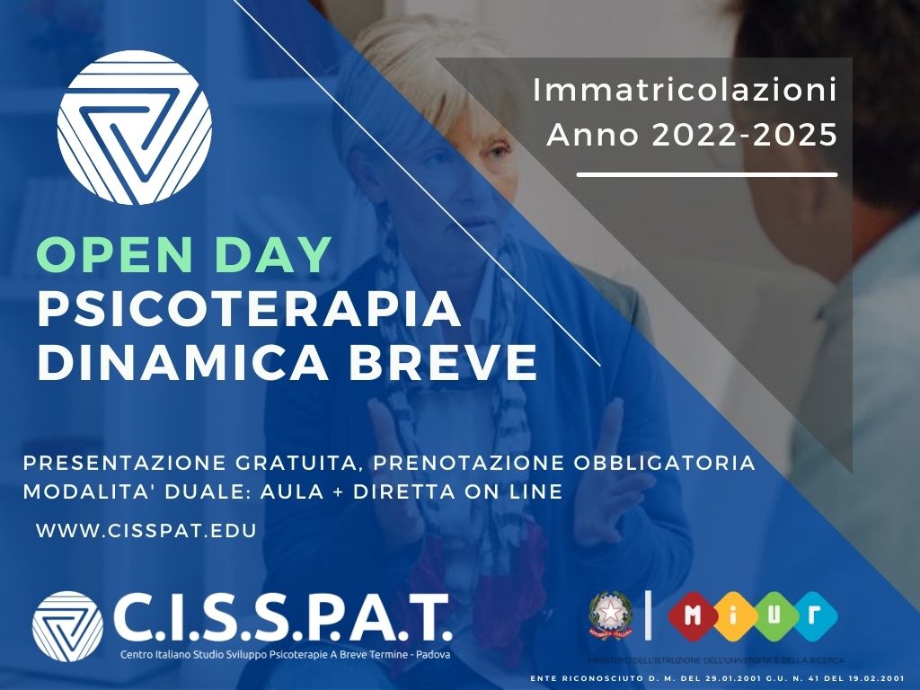 open day CISSPAT SCUOLA PSICOTERAPIA DINAMICA BREVE