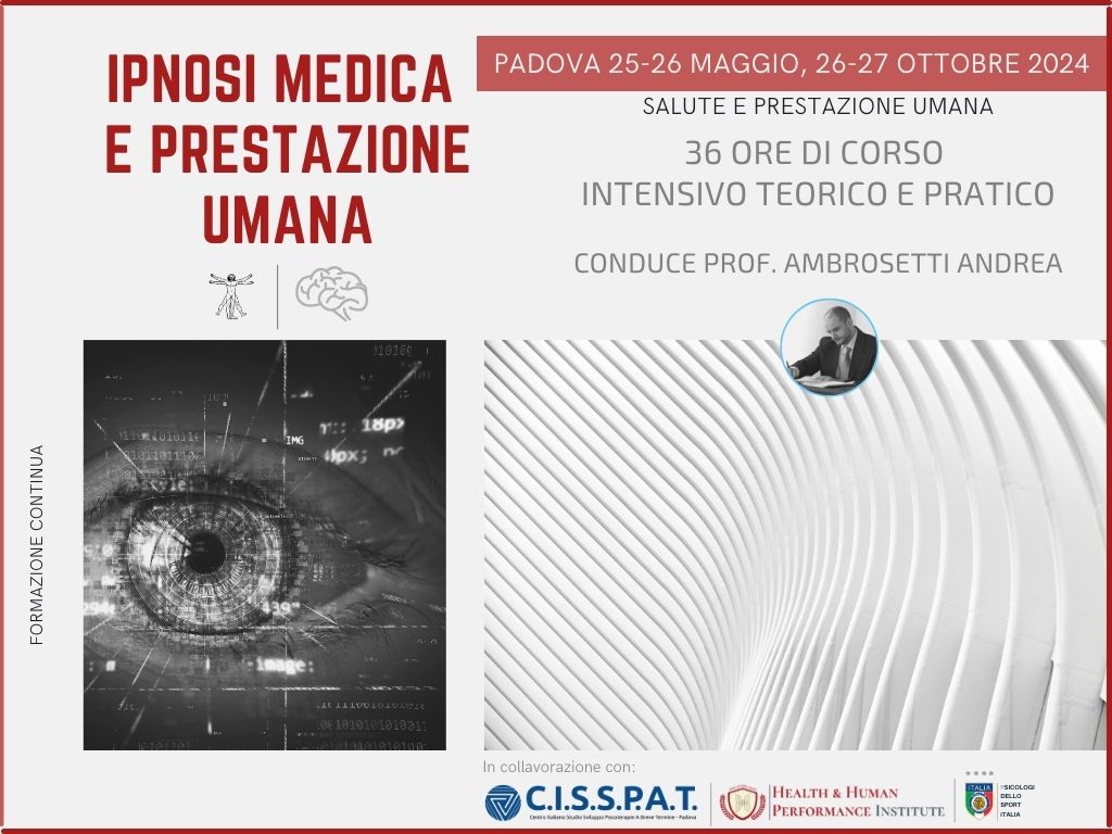 supervisione IPNOSI MEDICA e prestazione umana